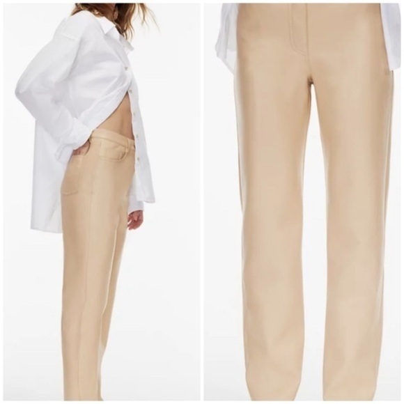 Aritzia vegan leather command pants - Picture 2 of 11
